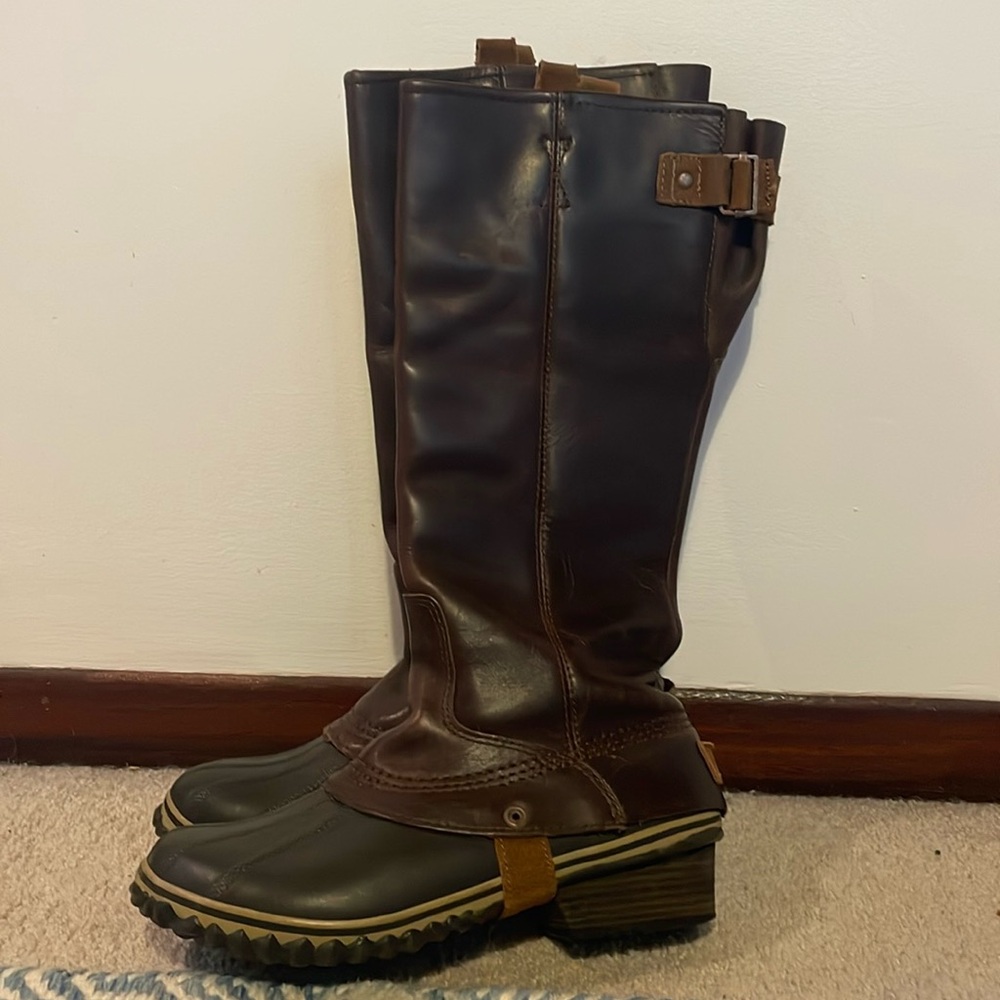 Sorel Slimpack knee high leather boot
